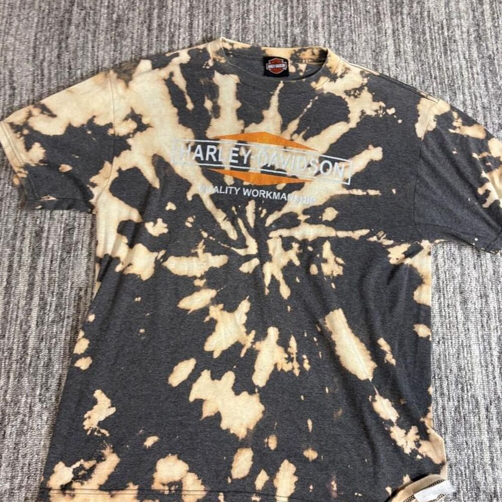Super insane grail graphic Harley Davidson tie-dye shirt
